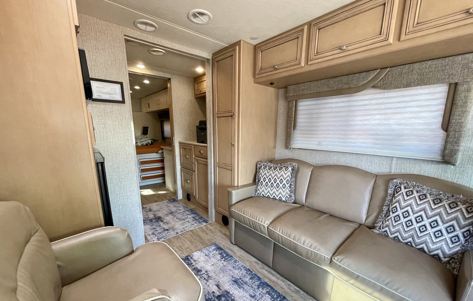 Inside the mobile clinic: counseling and waiting area
